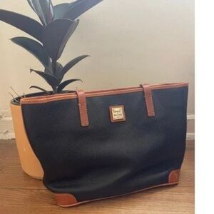 Dooney And Bourke Charleston Shopper Vintage Black Pebble Leather - NO CALL OUTS